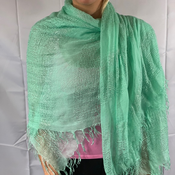Collection Eighteen Accessories - Collection Eighteen Light Green Shawl